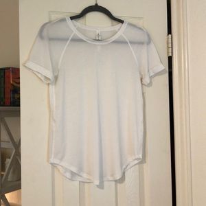 Lululemon White Sheer Top